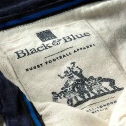 Black & Blue 1871 Clothing Queen's House 1871 Rugby Shirt 16 Black & Blue 1871 Clothing Queen's House 1871 Rugby Shirt