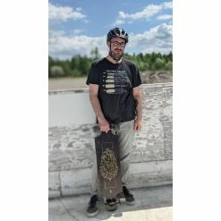 Landyachtz Skateboards & Slacklines Drop Hammer Black Pinecone 37