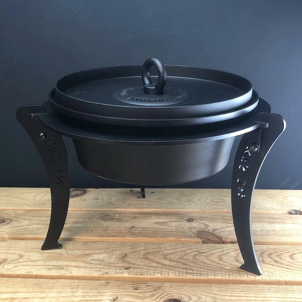 Netherton Foundry Home, Garden & Cooking Dutch Oven With Hot Coals Lid And Stand 3 Netherton Foundry Home, Garden & Cooking Dutch Oven With Hot Coals Lid And Stand
