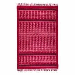 Öjbro Vantfabrik Ekshärad Röd Wool Blanket