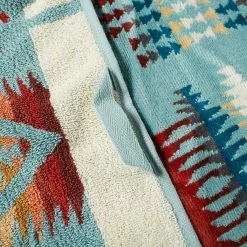 Pendleton Oversized Jacquard Spa Towel | Aqua