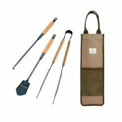 Snow Peak Camping Kit Fire Tool Set Pro