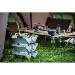 Snow Peak Stacking Shelf Container 25 Camping Kit