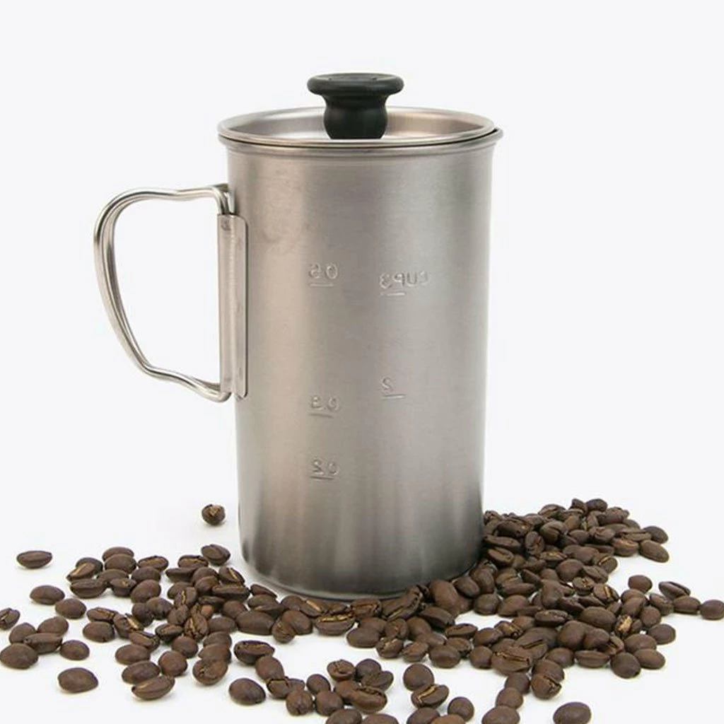 Snow Peak Titanium French Press (3 Cups) 6 Snow Peak Titanium French Press (3 Cups)